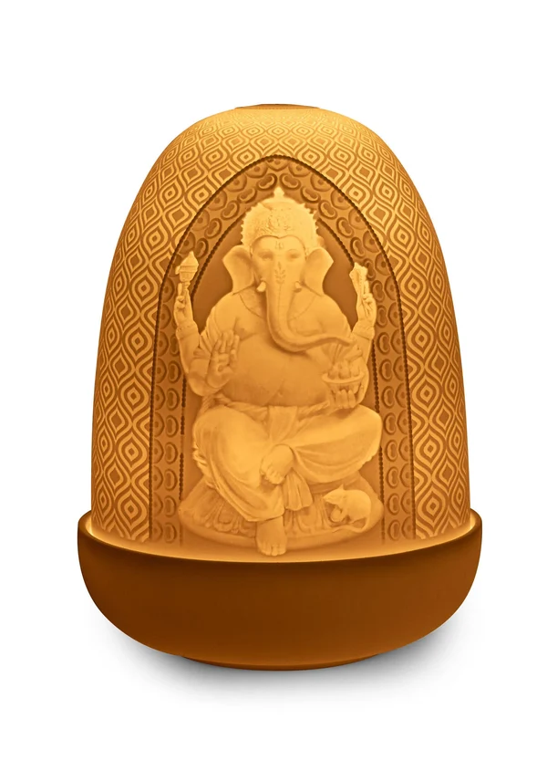 Lord Ganesha & Goddess Lakshmi Dome table lamp