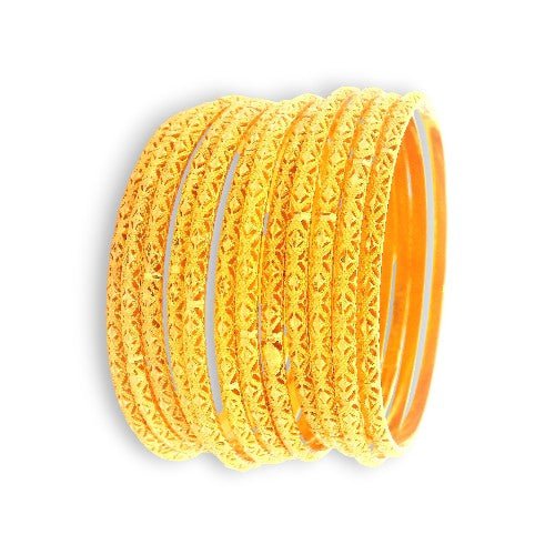 22kt Gold Bridal Bangles – 125.51 gm Radiant Regal Set for Weddings & Festive Elegance (Model RJLB4039)