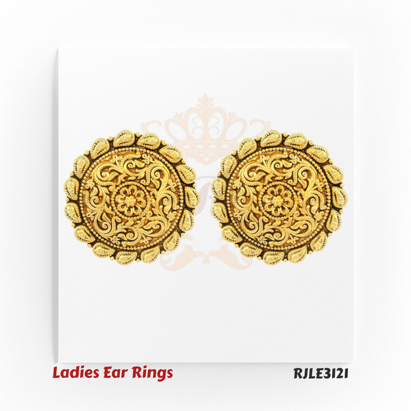 Antique Floral Leaf Studs – RJLE3121