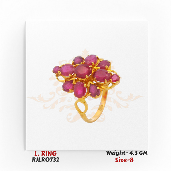 Ruby Cluster Ladies Ring – RJLR0732