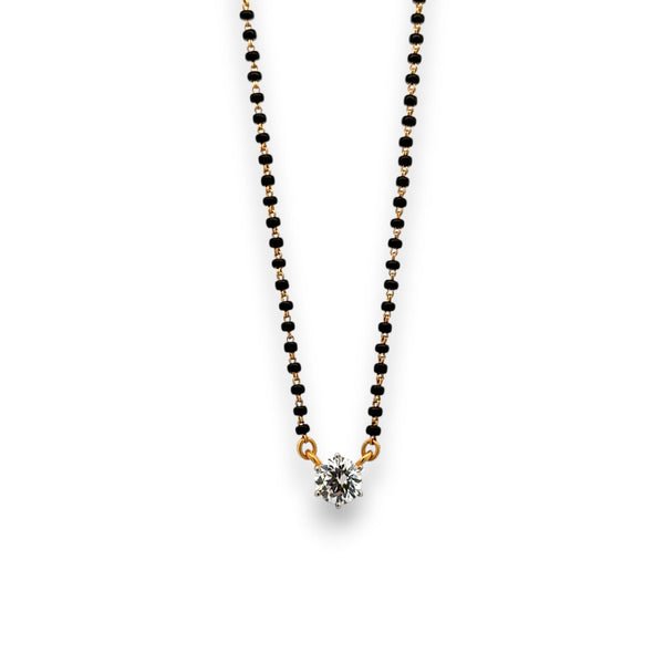 22KT Gold Solitaire Mangalsutra – 4.87 GM – 17 IN – RJM3149