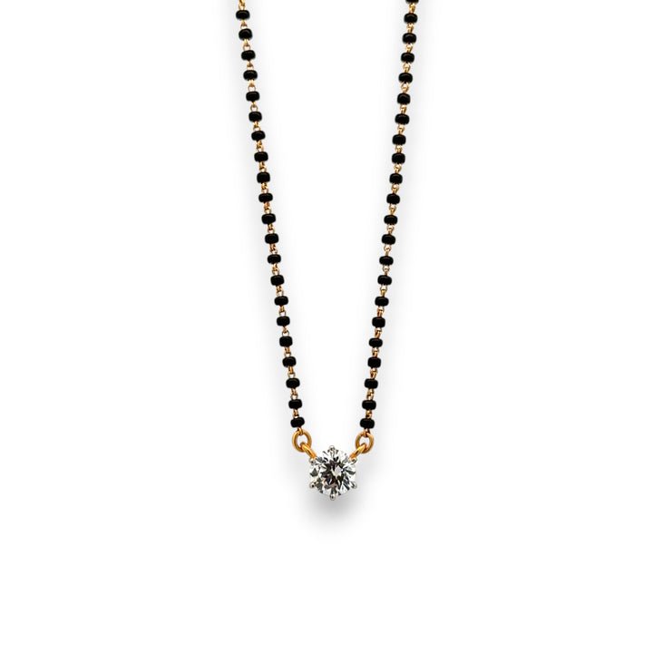 22KT Gold Solitaire Mangalsutra – 4.87 GM – 17 IN – RJM3149